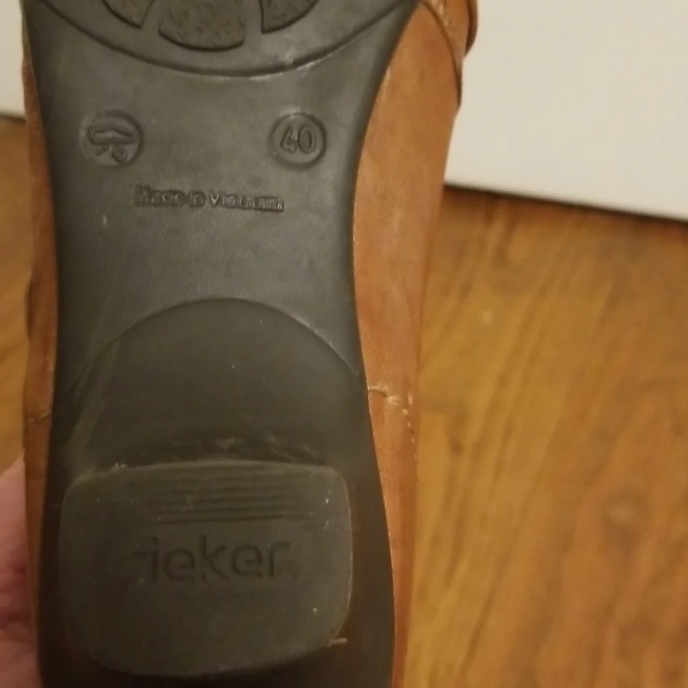 Rieker tan leather shoes - Picture 8 of 8